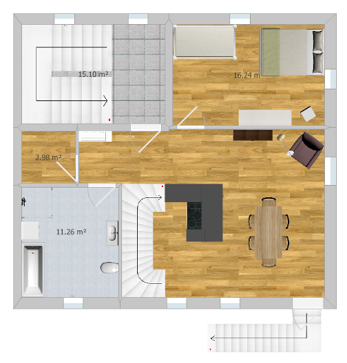 Grundriss Obergeschoss